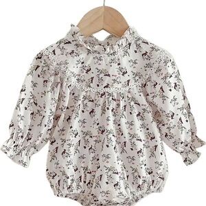New toddler girl’s long sleeved sisters romper 24 months